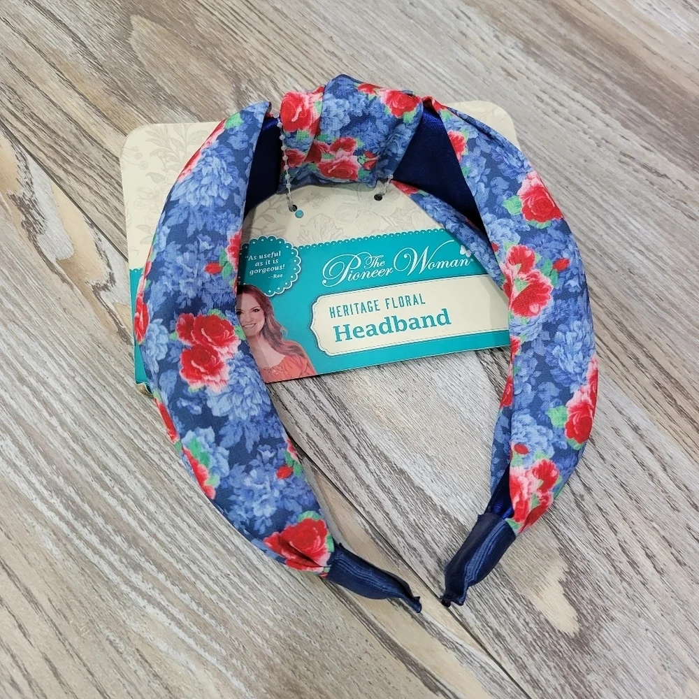 The Pioneer Women headband set 2 pieces blue floral